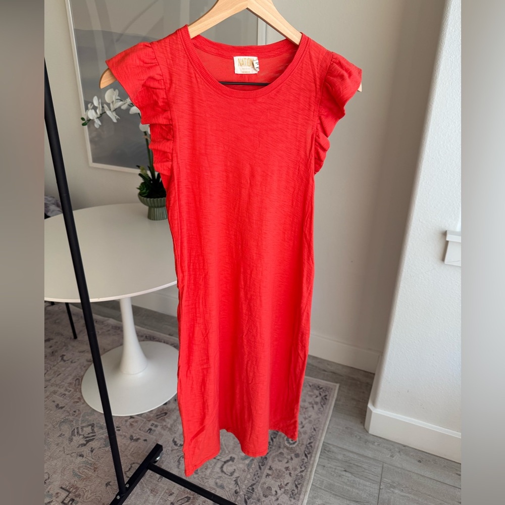 Nation LTD Elliot Fused Ruffle Dress